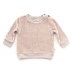 BAMBOOM Maglia in velluto a manica lunga Rosa Cipria