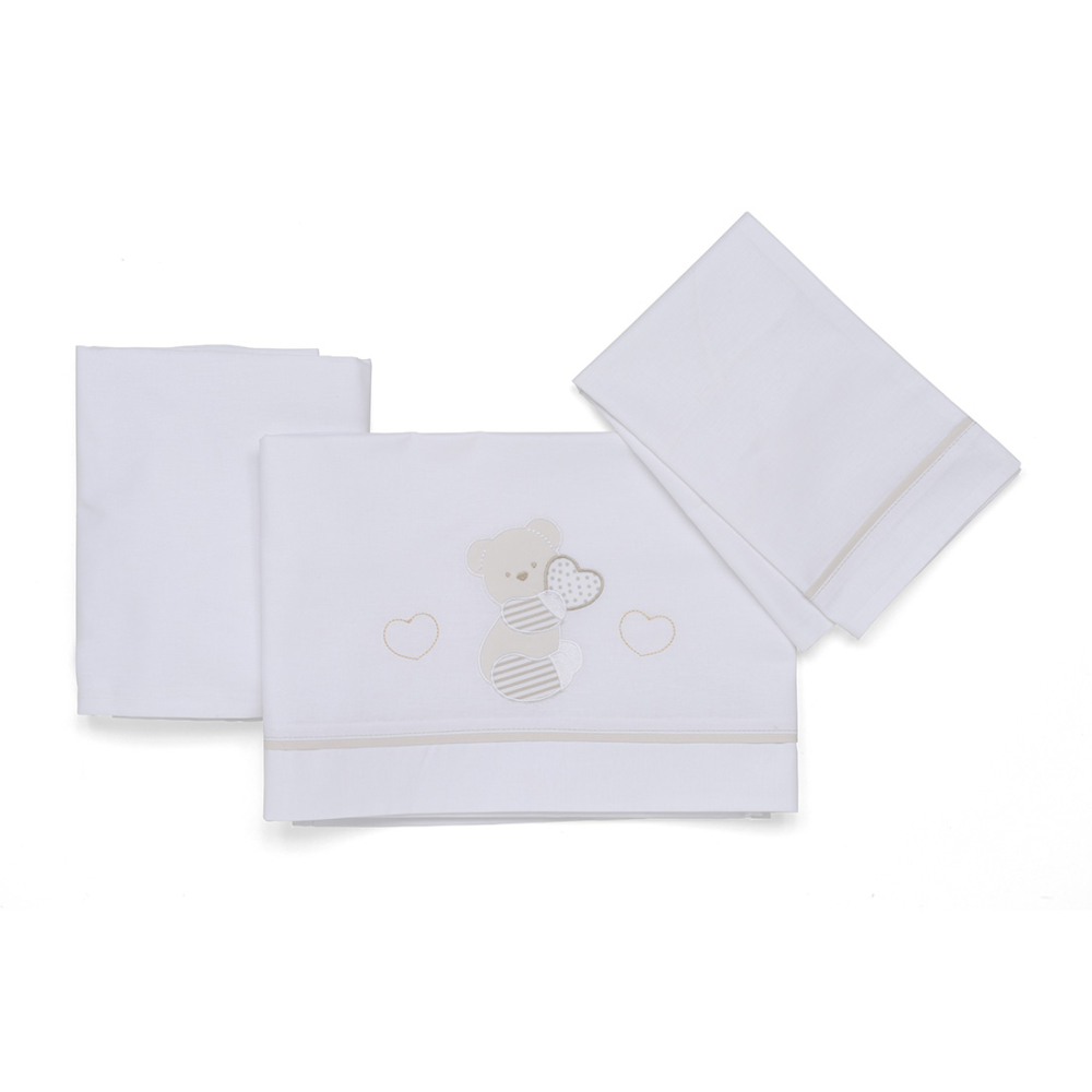 lenzuolino-pikkletto-dolcecuore-xl FOPPAPEDRETTI Completo Lenzuolino PIKKOLETTO Dolcecuore - immagine 1