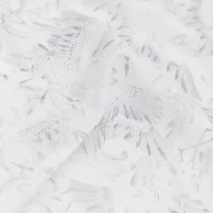 BAMBOOM Lenzuolo per lettino 110x140cm, con Federa stampa Swans - immagine 3