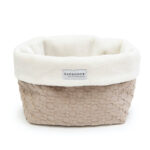 BAMBOOM  Cestino portaoggetti per il bagno o la stanzetta beige sand