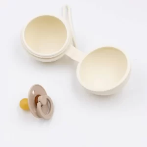 BAMBOOM Portaciuccio in silicone panna - immagine 3