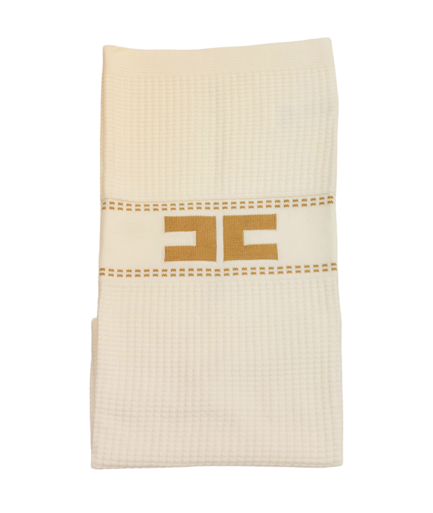 Photoroom-20240525_112145 (1) ELISABETTA FRANCHI Copertina in maglia latte neonata - immagine 1