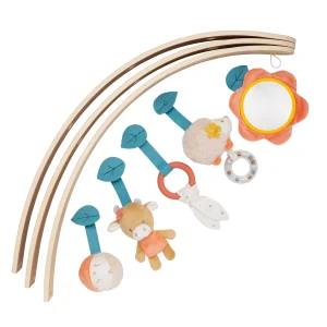 NATTOU Tappeto da gioco con arco in legno Mila,Lana&Zoe - immagine 3