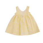 MAGIL Vestito smanicato vichy giallo