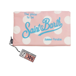 Mc SAINT BARTH Telo in microfibra pois rosa