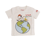 Mc SAINT BARTH T-shirt bianca Snoopy green mood