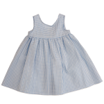 MAGIL Vestito smanicato vichy azzurro