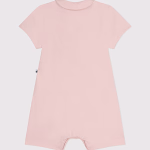 PETIT BATEAU Tutina corta in jersey rosa - immagine 4