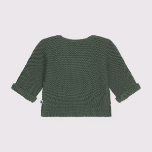 PETIT BATEAU Giacchino tricot verde - immagine 5