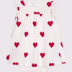 PETIT BATEAU Abito body stampa cuori
