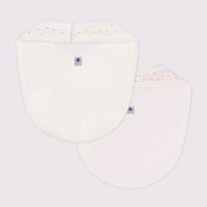 PETIT BATEAU Set 2 Bavette cuori e righe - immagine 3