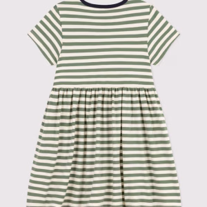 PETIT BATEAU Abito righe verdi - immagine 4