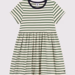 PETIT BATEAU Abito righe verdi