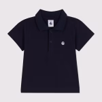 PETIT BATEAU Polo blu manica corta