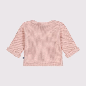 PETIT BATEAU Giacchino tricot rosa - immagine 5