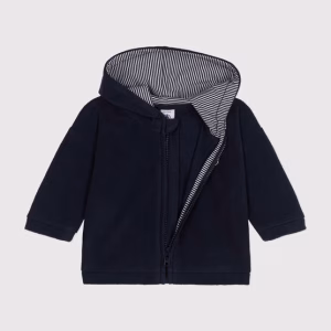 PETIT BATEAU Felpa pile blu - immagine 3