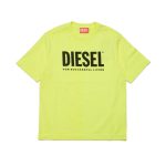 DIESEL T-shirt logo giallo