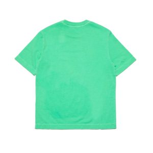 DIESEL T-shirt  logo verde - immagine 3