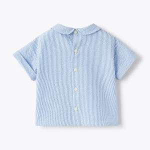 IL GUFO Blusa seersucker bambina - immagine 3