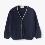 IL GUFO Giacca in maglia blu bambino