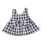 MAGIL  Top quadri blu