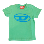 DIESEL T-shirt logo ovale verde