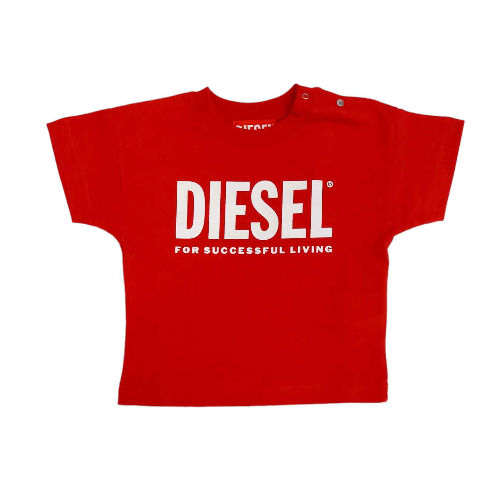 Photoroom-20240710_000715 DIESEL T-shirt logo rossa - immagine 1