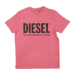 DIESEL T-shirt logo fuxia bambina