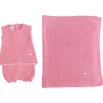 PAZ Coordinato 2 pezzi fuxia corredino neonata