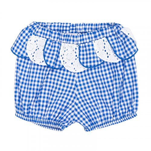 shorts-c-petali_18013-8009 NANAN Completo quadri vichy bluette - immagine 1