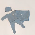 PAZ Coordinato 3 pezzi verde corredino neonata