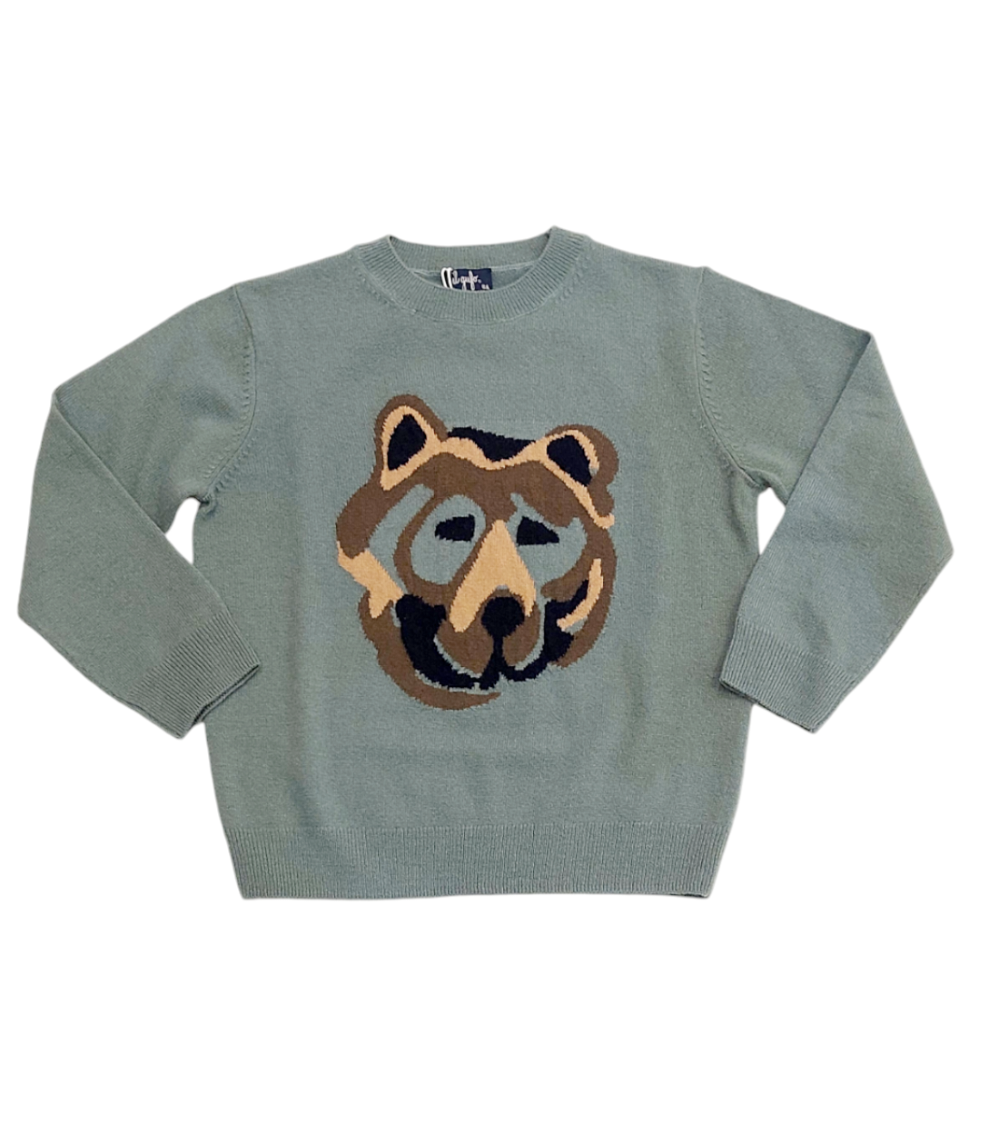 Photoroom-20241009_194710 IL GUFO Maglia verde con orso bambino - immagine 1