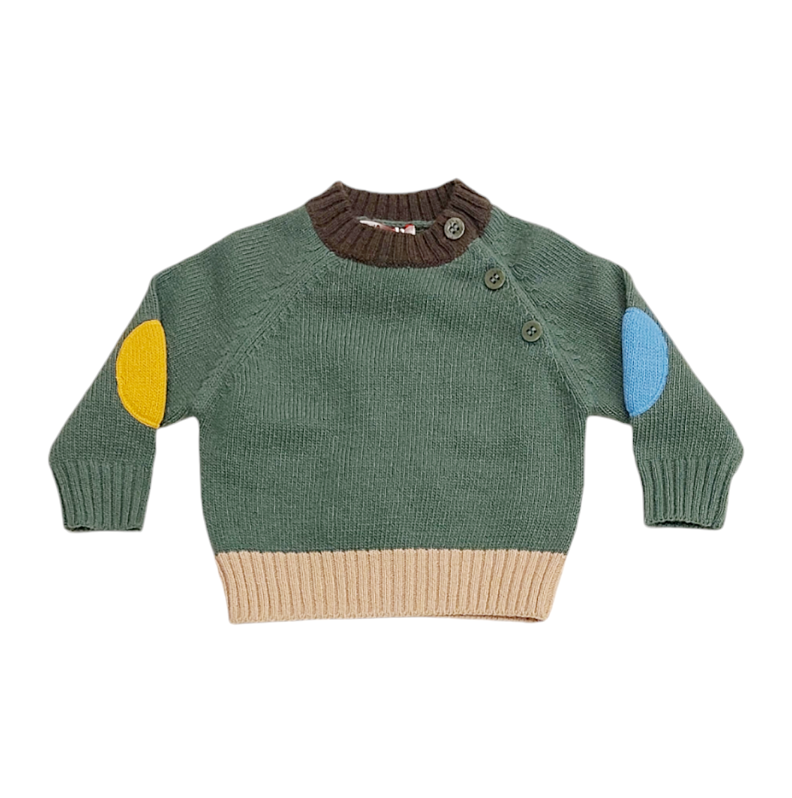 Photoroom-20241009_194756 IL GUFO Maglia verde bambino - immagine 1