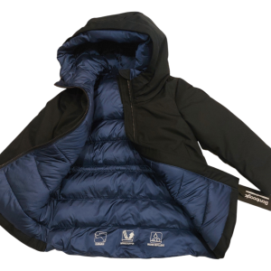 BOMBOOGIE Giubbotto parka blu con nylon blu - immagine 3