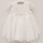 AMAYA Vestito battesimo/cerimonia bambina bianco