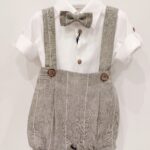 COLORI CHIARI Completo pagliaccetto battesimo/cerimonia bambino