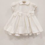 ALETTA Vestito battesimo/cerimonia bambina latte