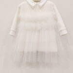 ELISABETTA FRANCHI Vestito battesimo/cerimonia bambina bianco