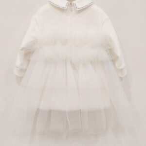 ELISABETTA FRANCHI Vestito battesimo/cerimonia bambina bianco - immagine 4