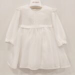AMAYA Vestito battesimo/cerimonia bambina bianco e rosa
