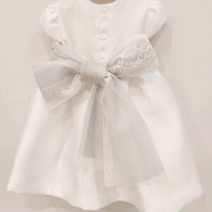 AMAYA Vestito battesimo/cerimonia bambina bianco e verde - immagine 3