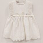 PAZ Abito battesimo latte bambina