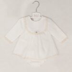 PAZ Abito battesimo latte bambina