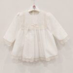 PAZ Abito battesimo latte bambina