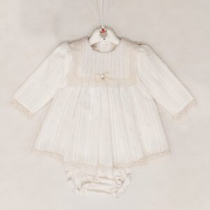 PAZ Abito battesimo latte bambina - immagine 4